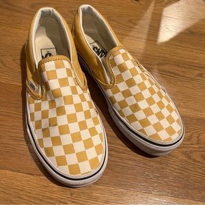Honey Yellow Vans Slip Ons | Size 8 W / 6.5 M